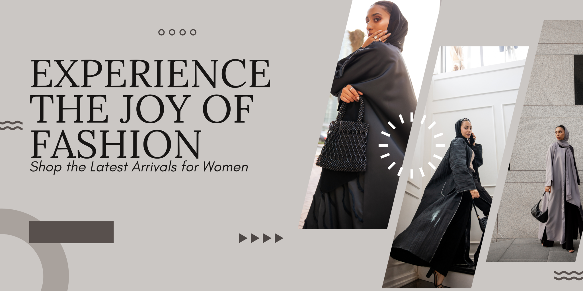 Beige Aesthetic Exclusive Fashion Wear Collection Clothing Banner (3)